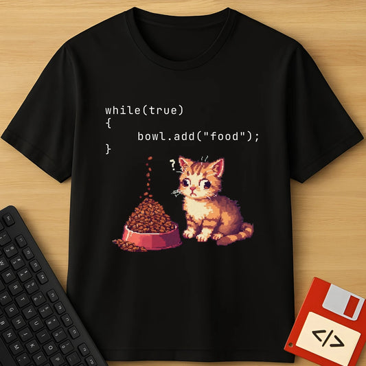 While True Add Food Cat